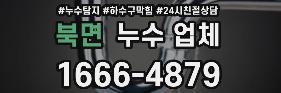 북면 누수 업체