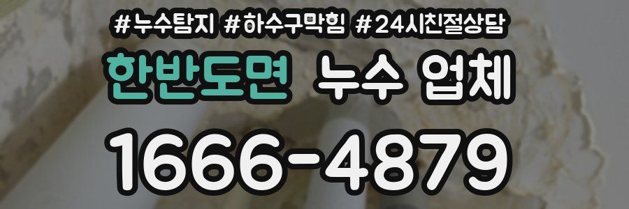 한반도면 누수 업체