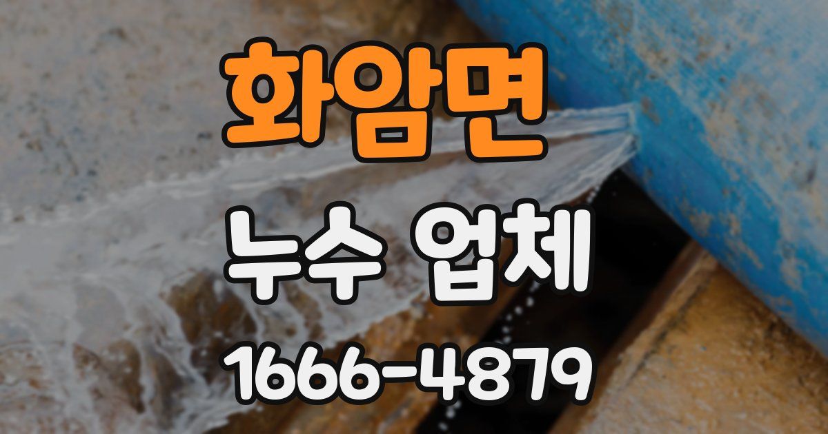 화암면 누수 업체