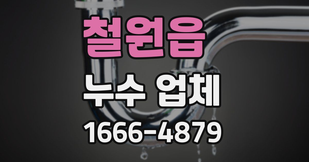 철원읍 누수 업체