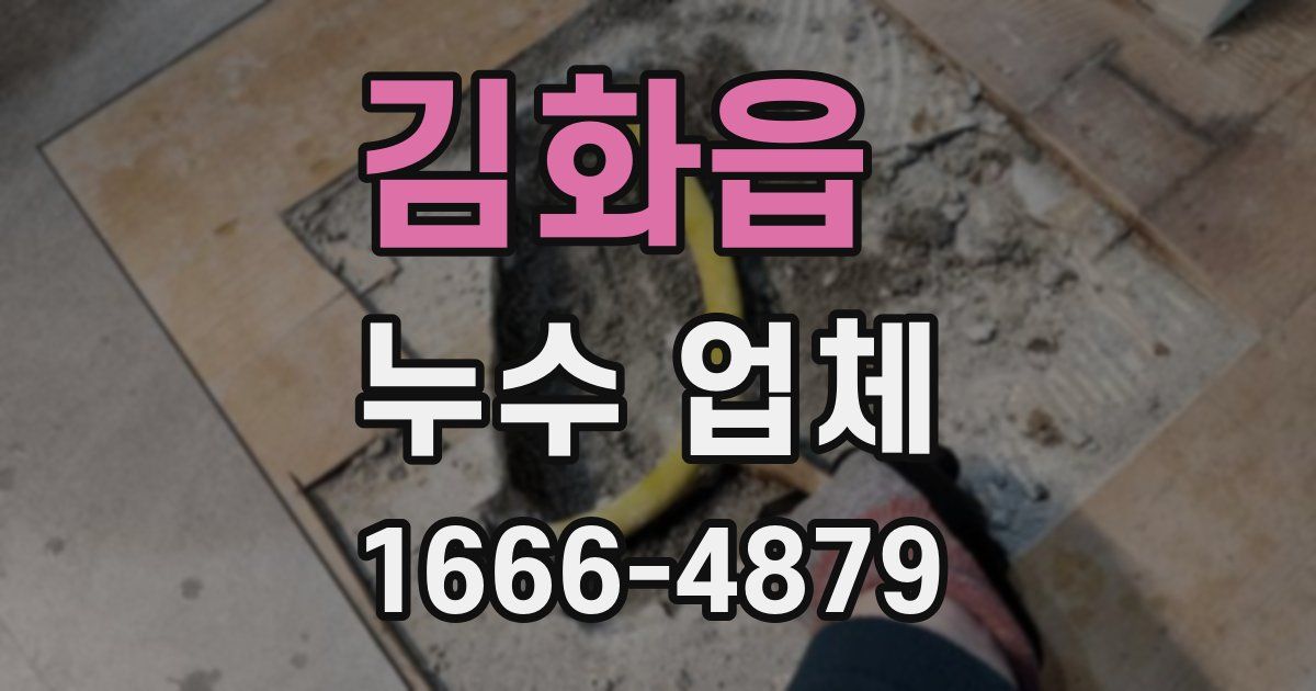 김화읍 누수 업체