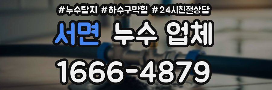 서면 누수 업체