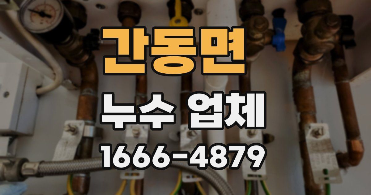 간동면 누수 업체