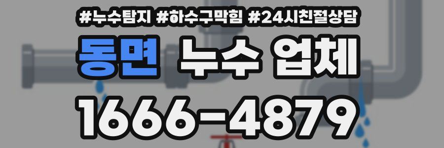 동면 누수 업체