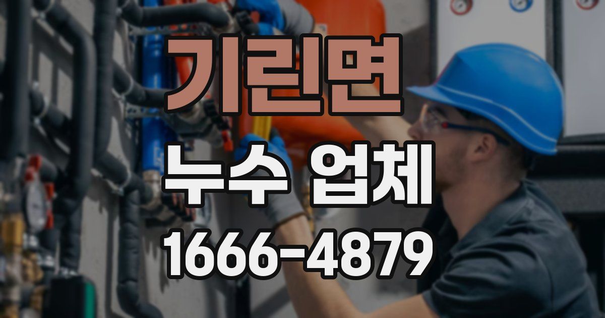 기린면 누수 업체