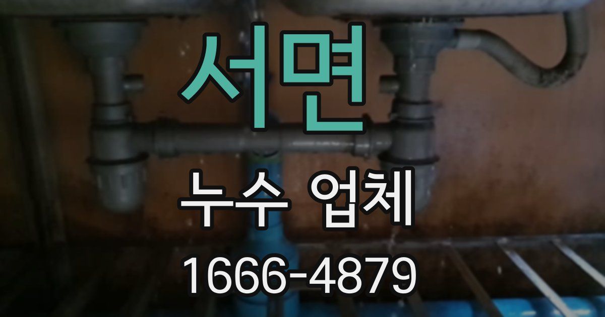서면 누수 업체