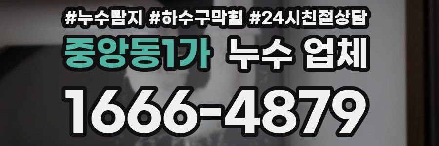 중앙동1가 누수 업체