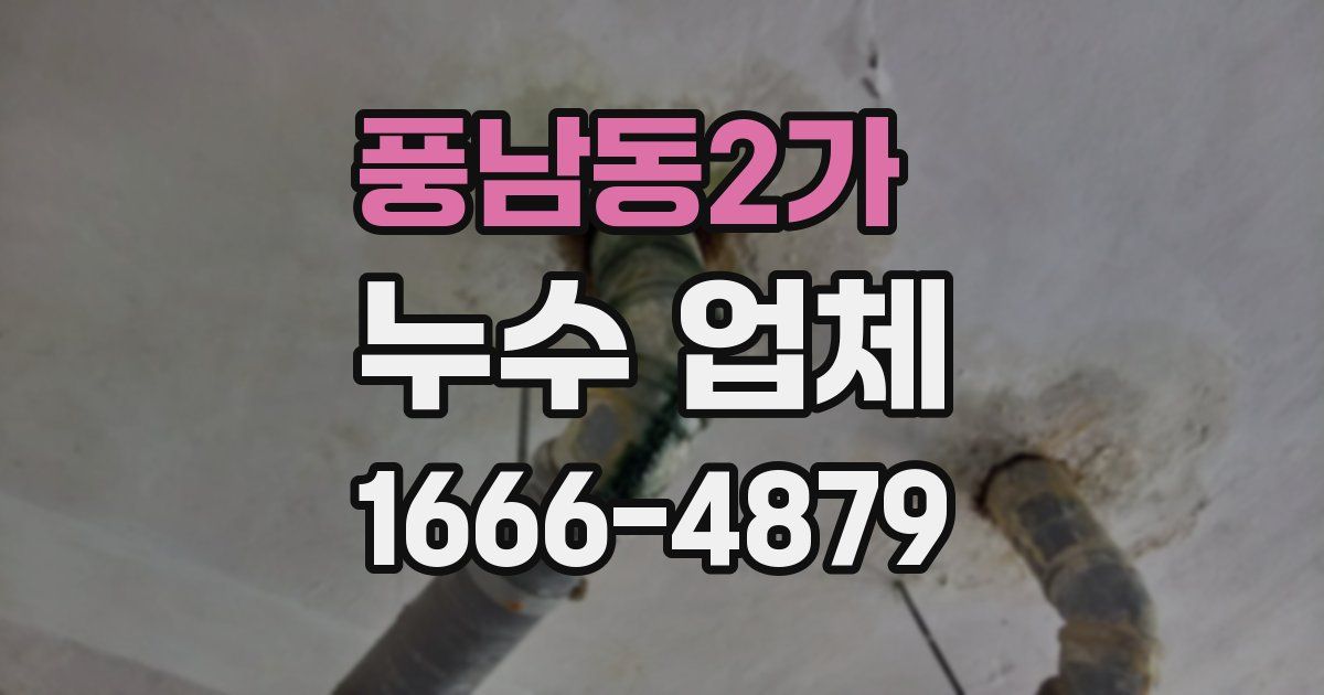 풍남동2가 누수 업체