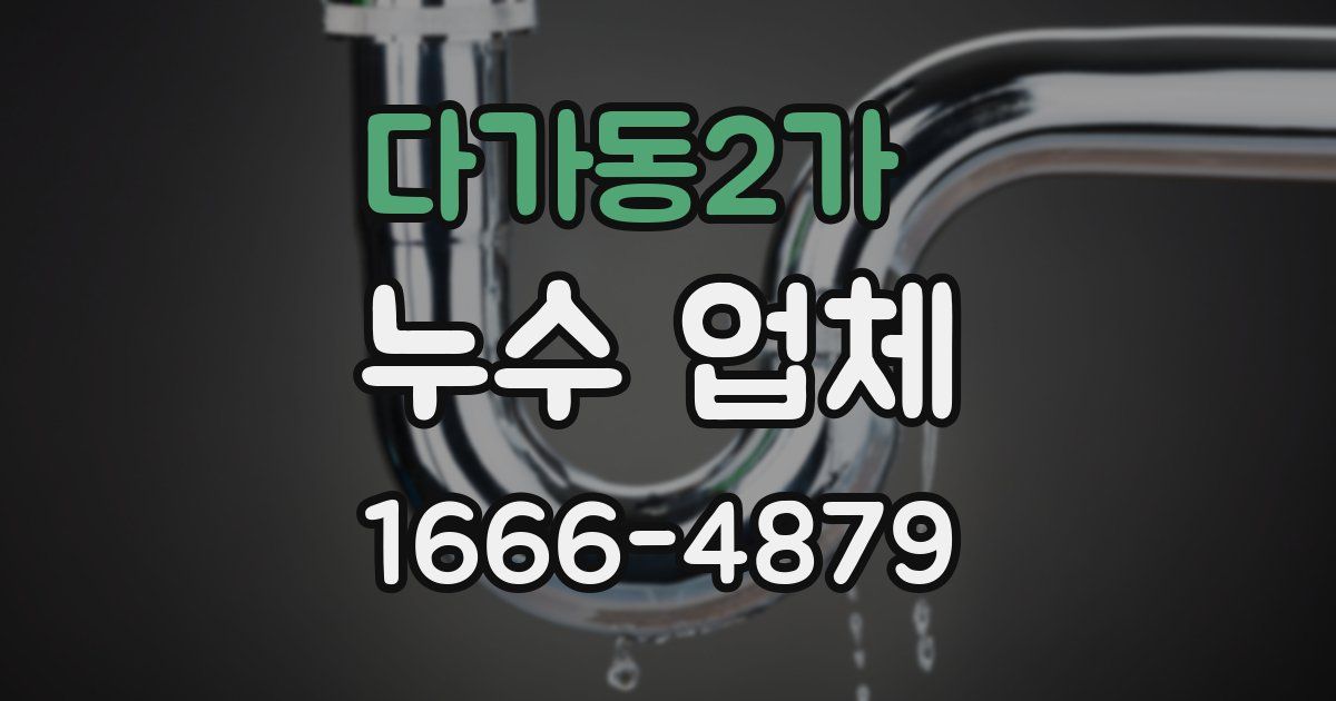 다가동2가 누수 업체