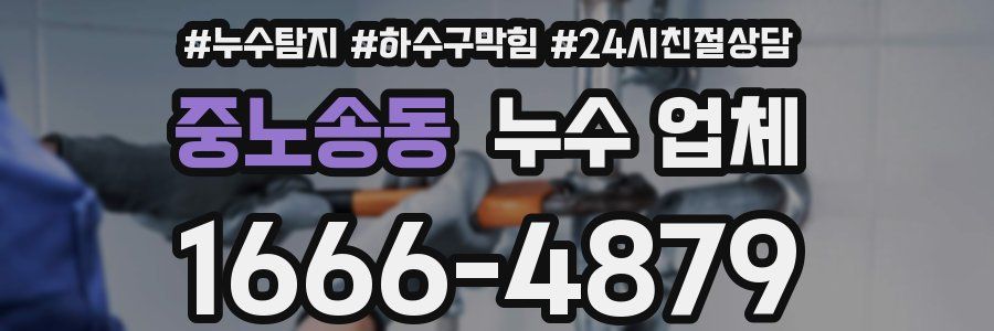 중노송동 누수 업체
