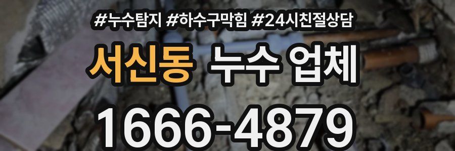 서신동 누수 업체