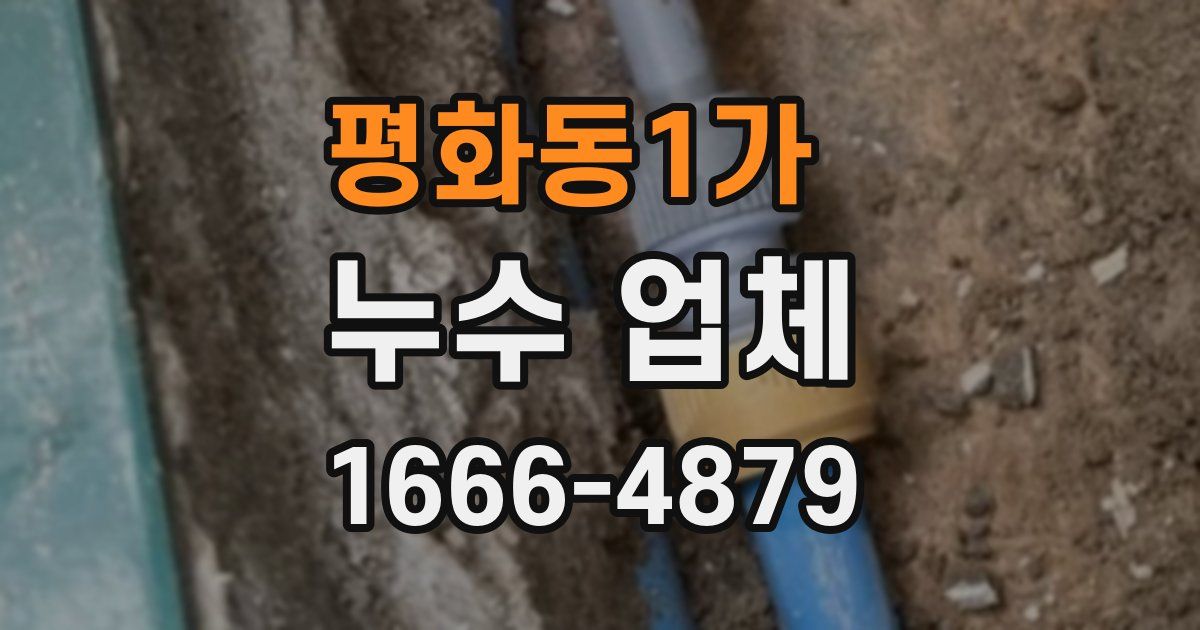 평화동1가 누수 업체