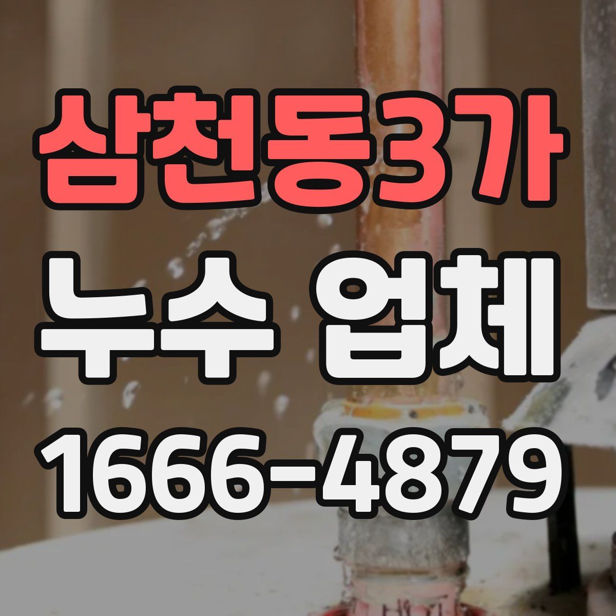 삼천동3가 누수 업체