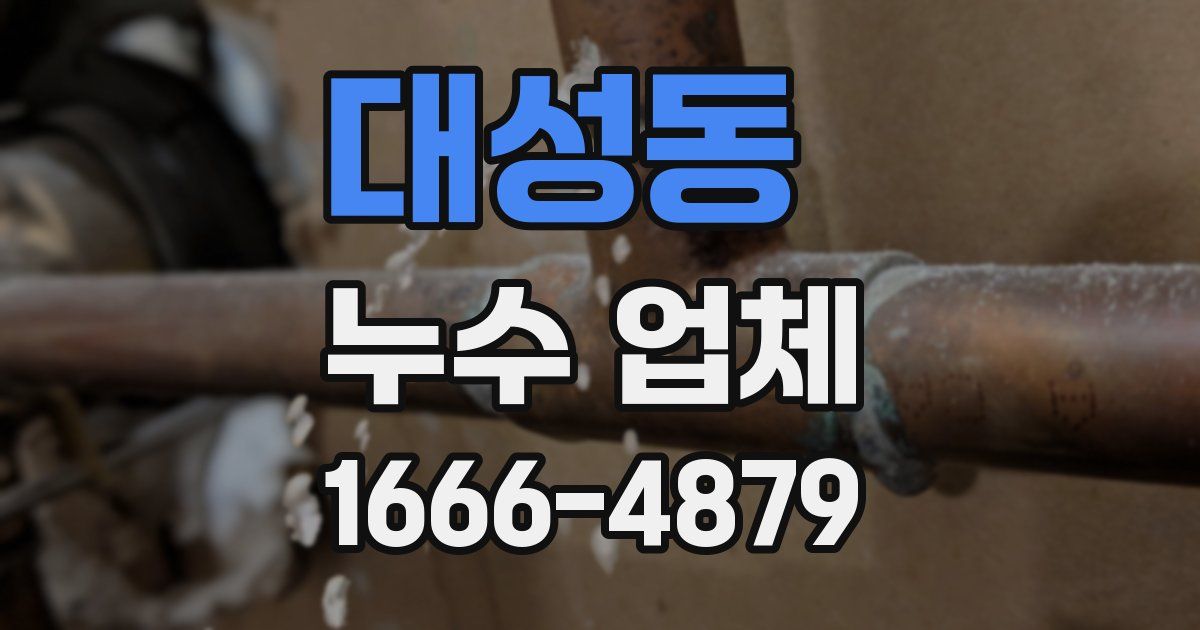 대성동 누수 업체