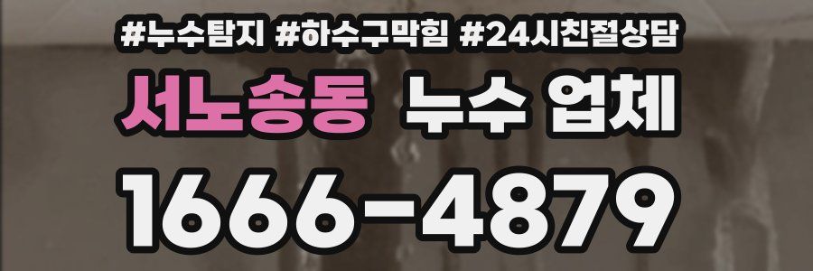 서노송동 누수 업체