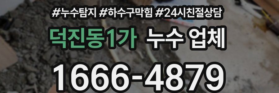 덕진동1가 누수 업체