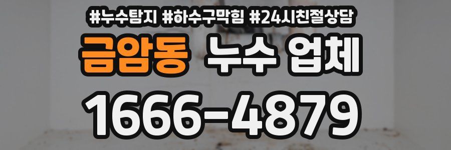 금암동 누수 업체