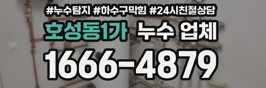 호성동1가 누수 업체