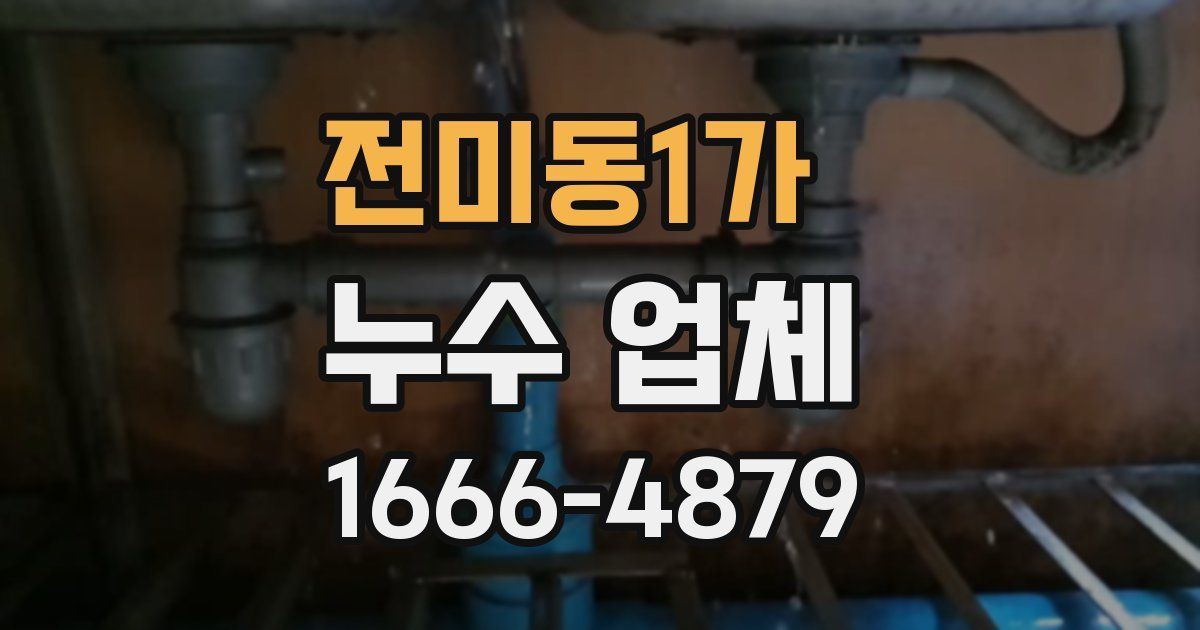 전미동1가 누수 업체