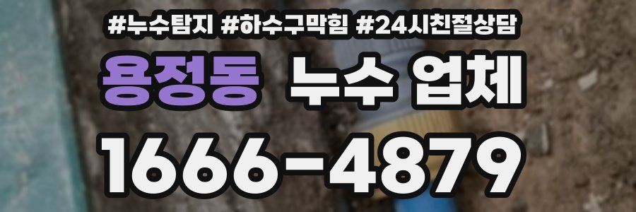 용정동 누수 업체