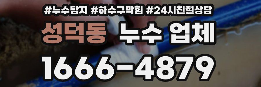 성덕동 누수 업체
