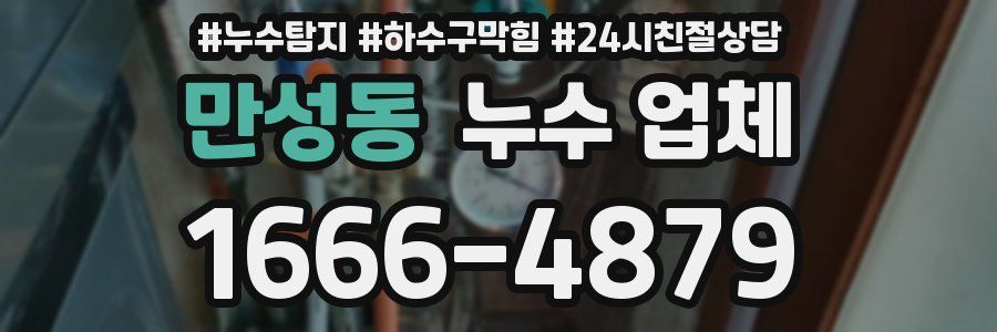 만성동 누수 업체