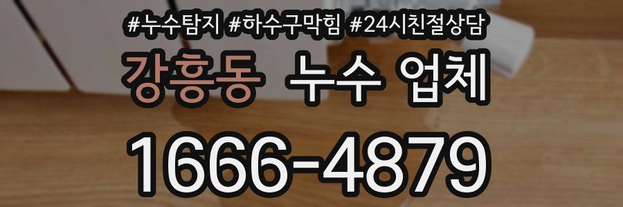 강흥동 누수 업체