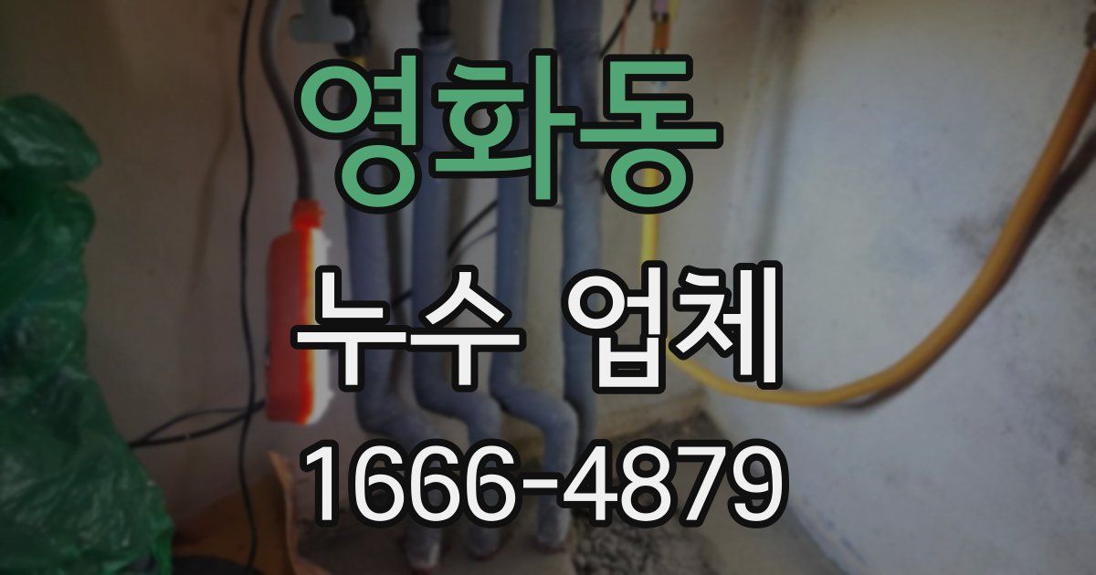 영화동 누수 업체