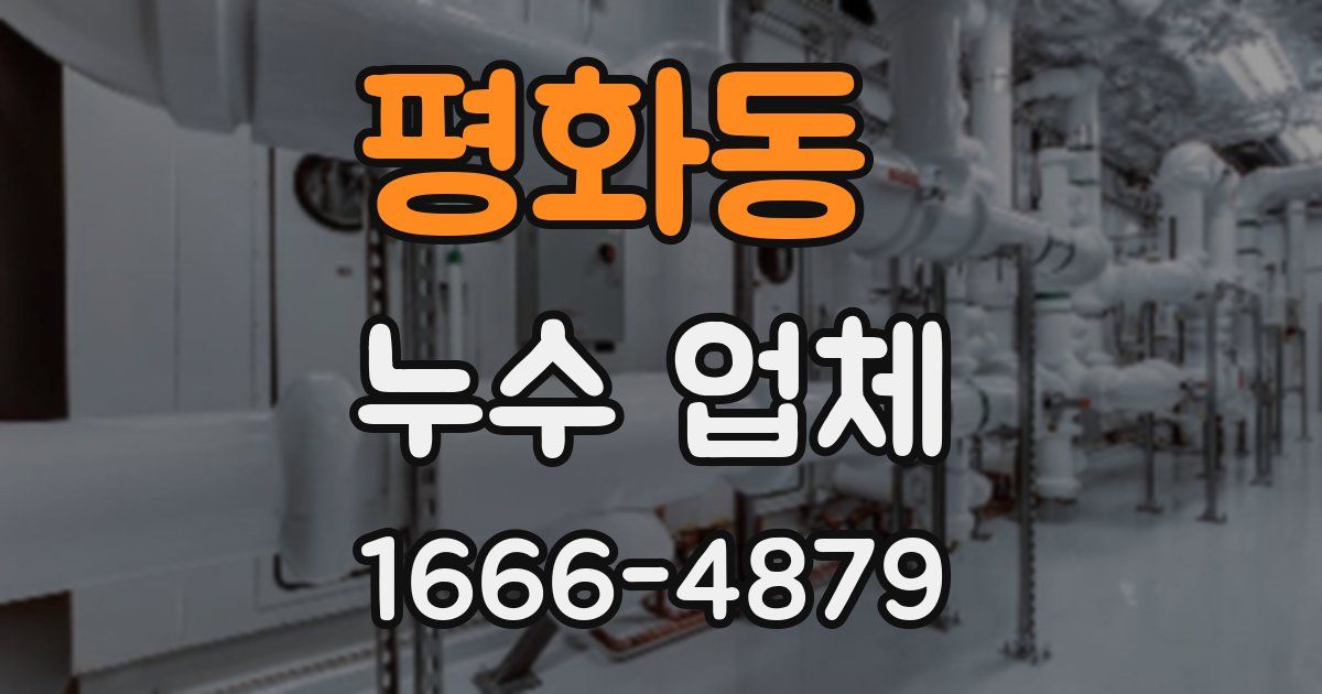 평화동 누수 업체
