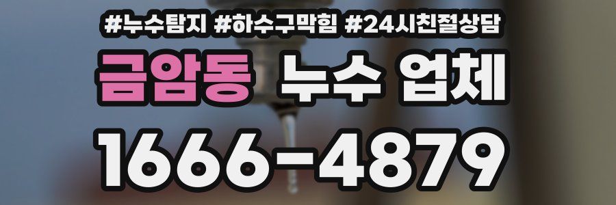 금암동 누수 업체