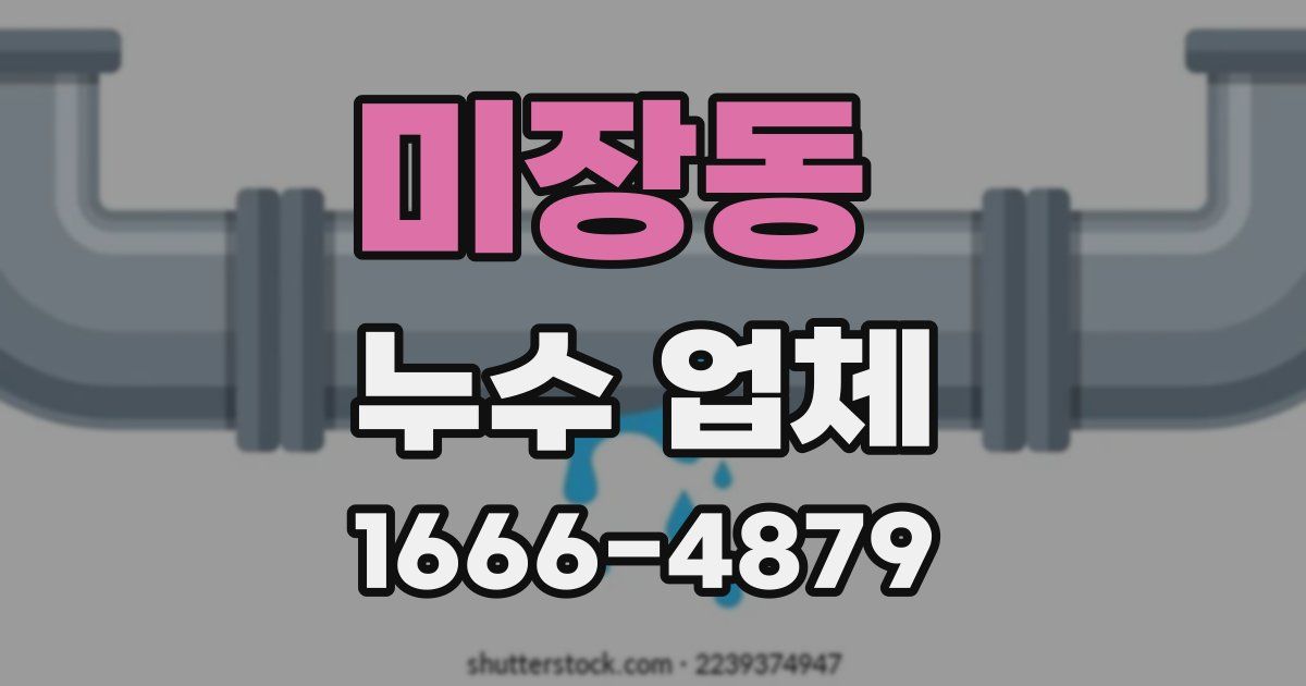 미장동 누수 업체