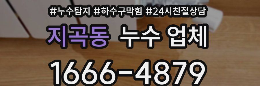 지곡동 누수 업체