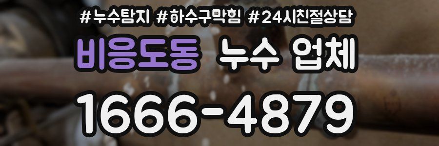 비응도동 누수 업체