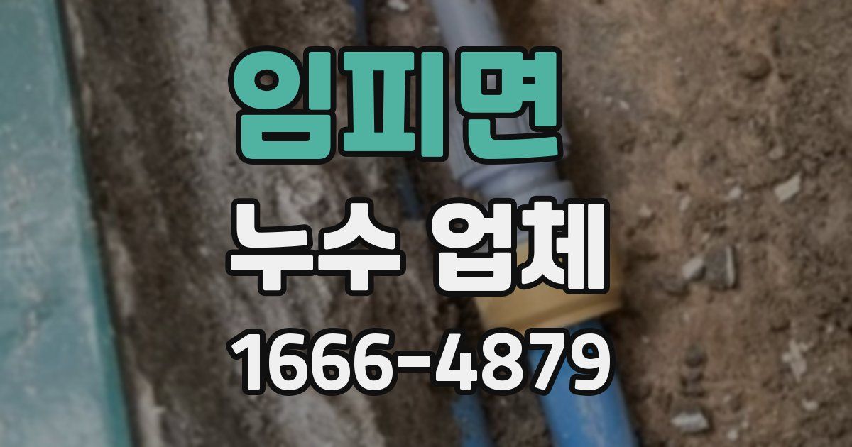 임피면 누수 업체