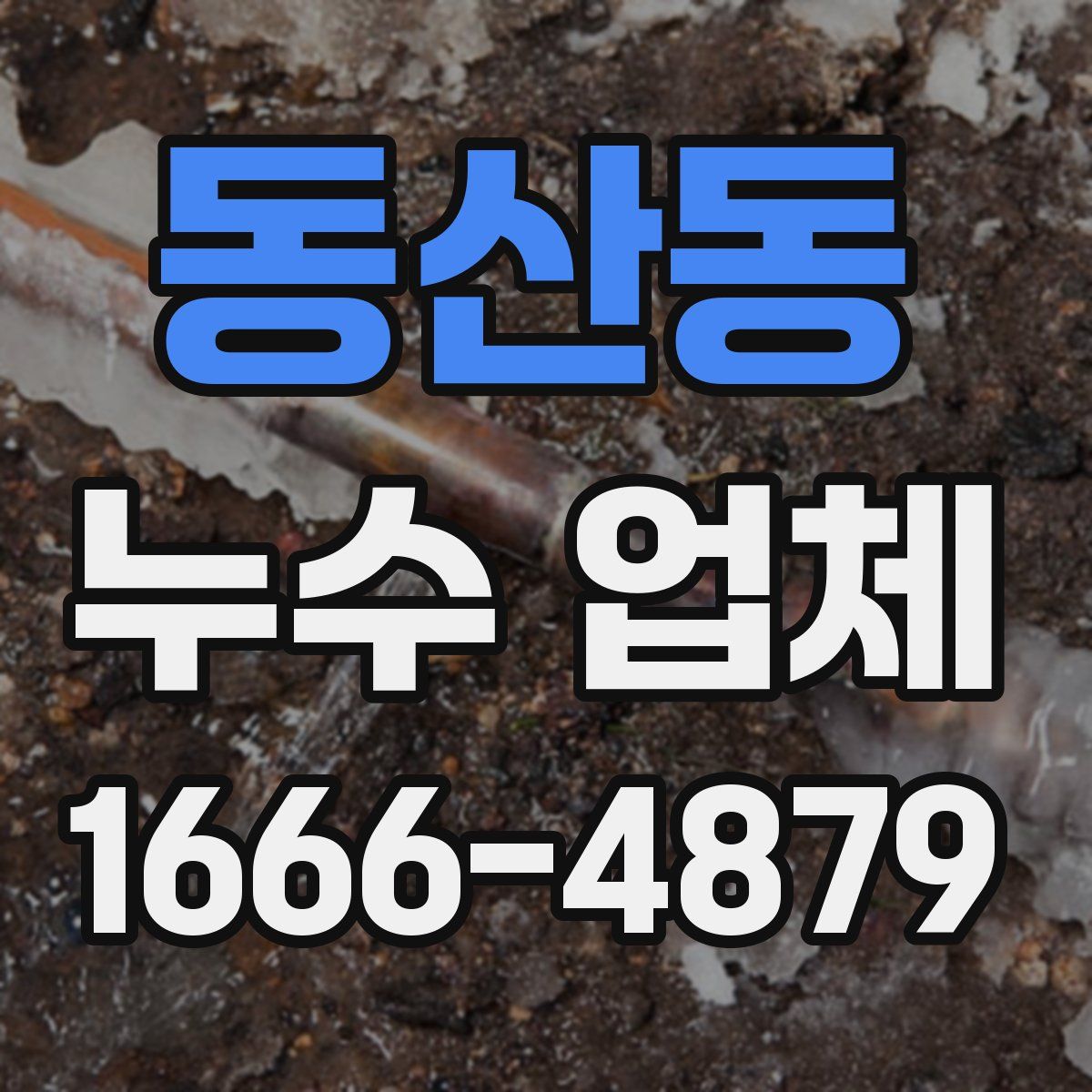 동산동 누수 업체