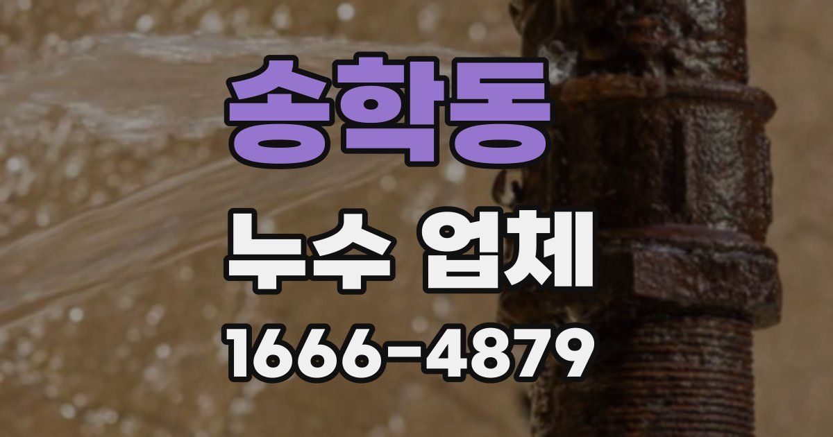 송학동 누수 업체