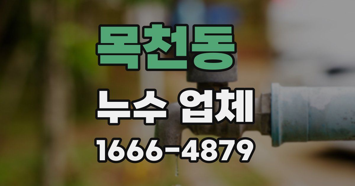 목천동 누수 업체