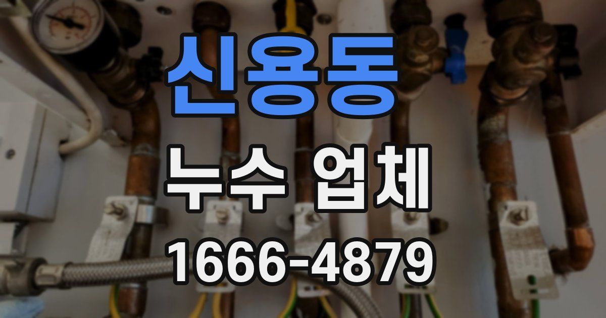 신용동 누수 업체