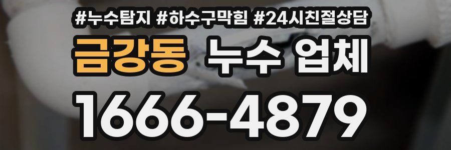 금강동 누수 업체