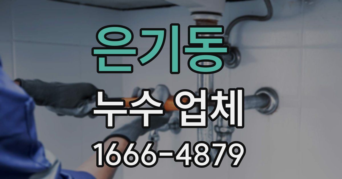 은기동 누수 업체