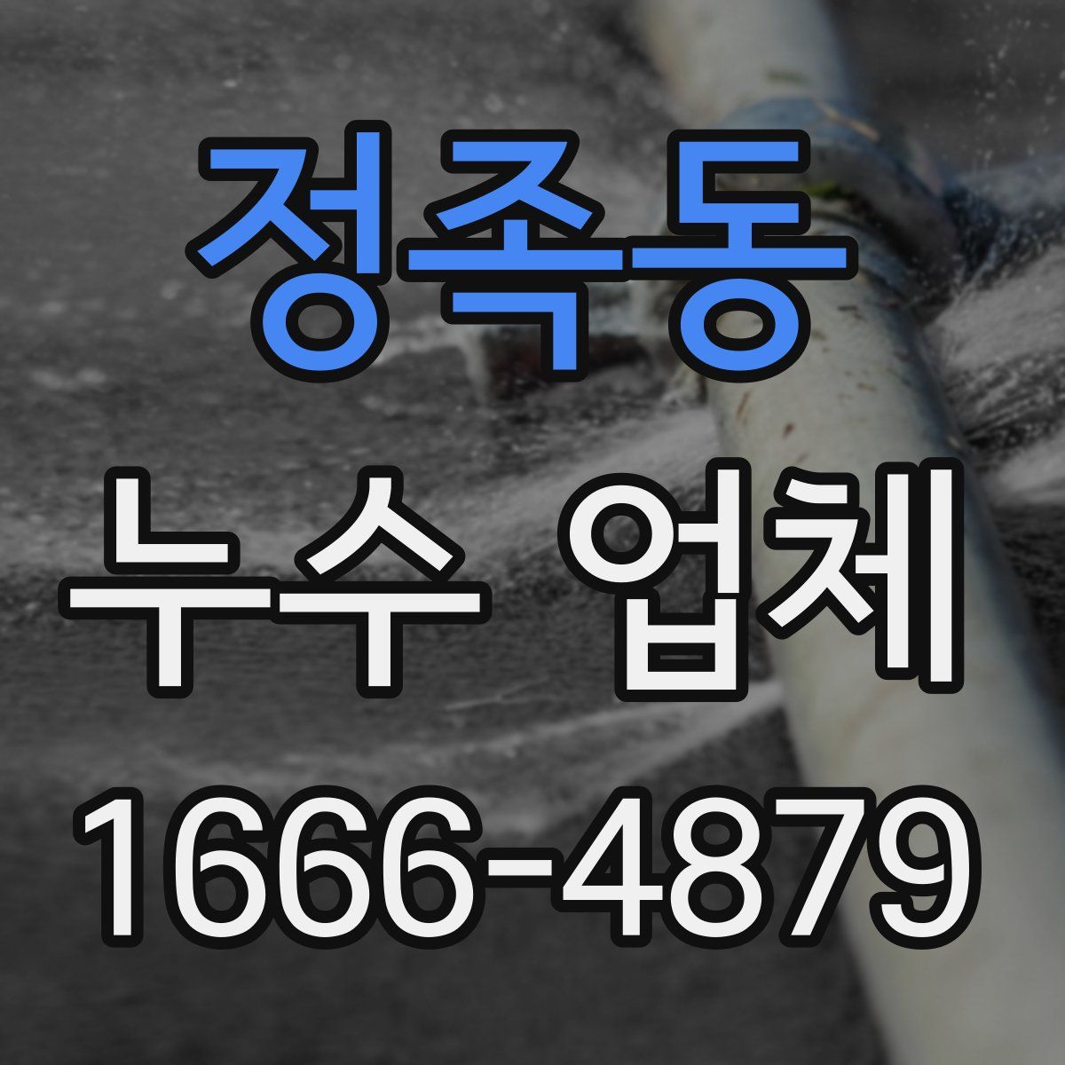 정족동 누수 업체