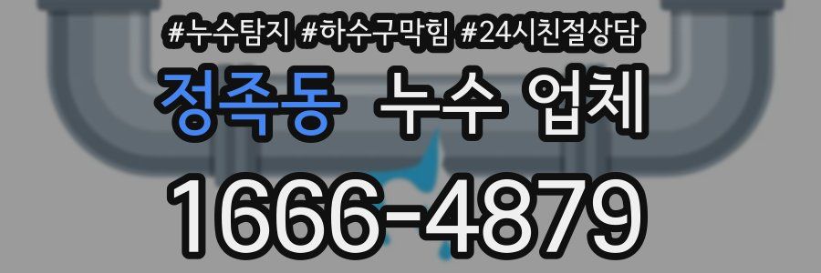 정족동 누수 업체