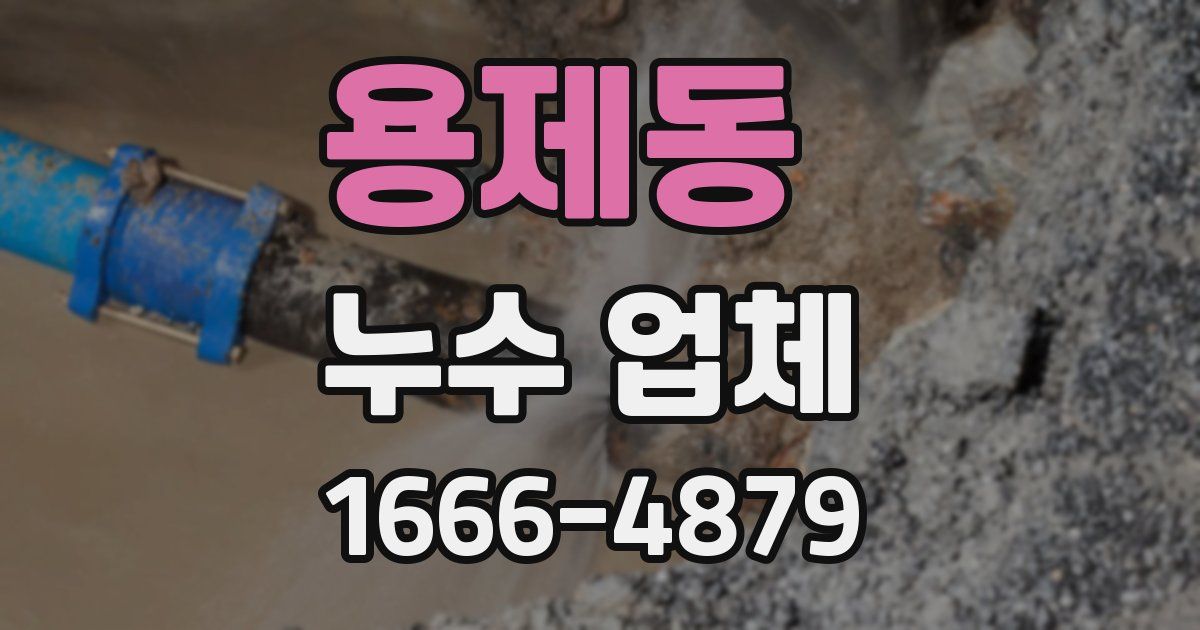 용제동 누수 업체