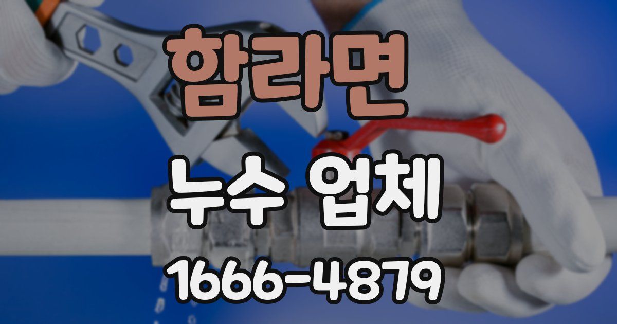 함라면 누수 업체