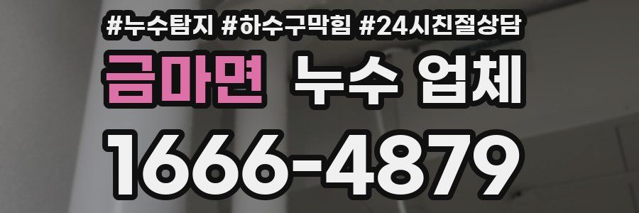 금마면 누수 업체