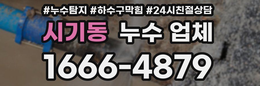 시기동 누수 업체
