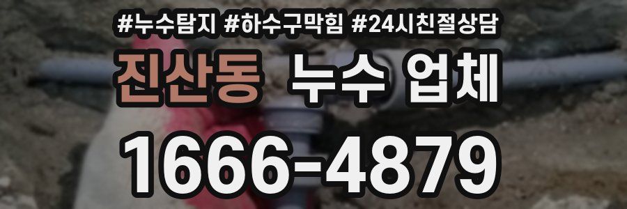 진산동 누수 업체