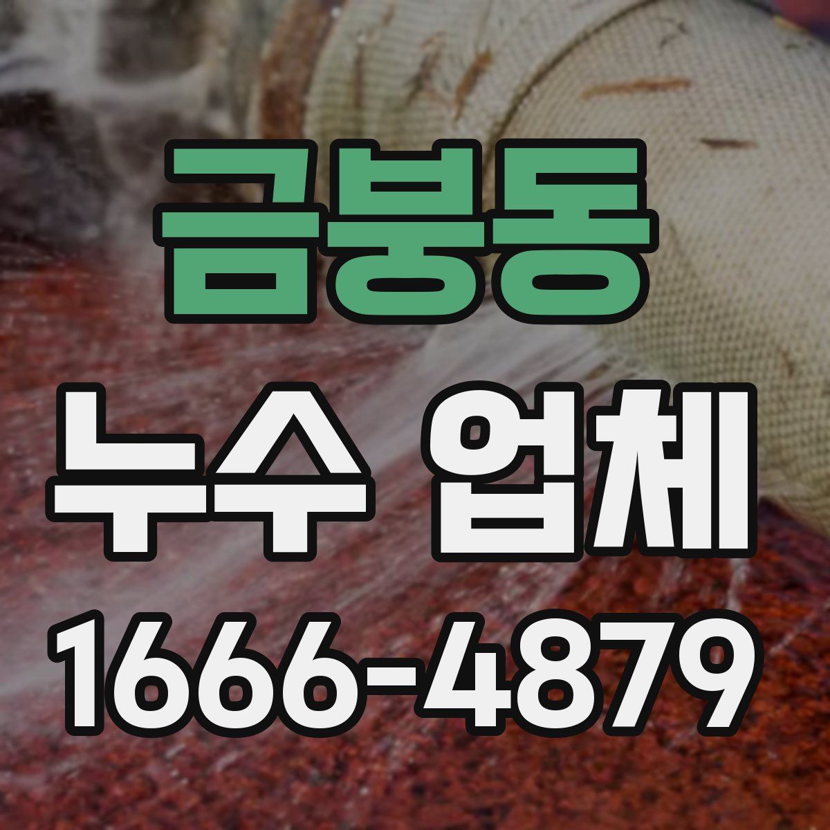 금붕동 누수 업체