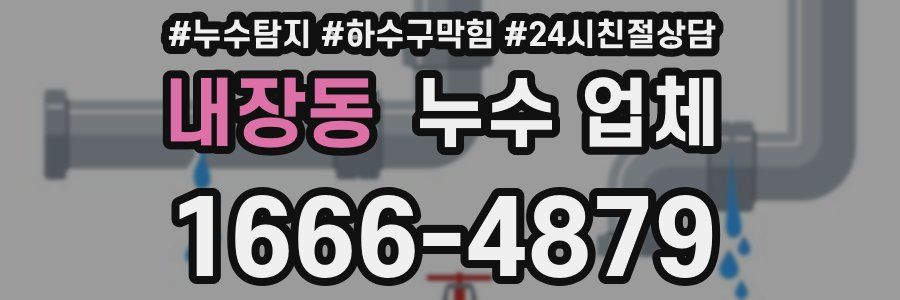 내장동 누수 업체