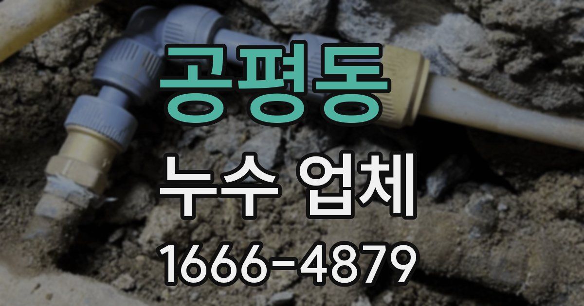 공평동 누수 업체